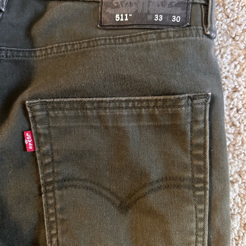 Levi's Men's Green Slim Jeans